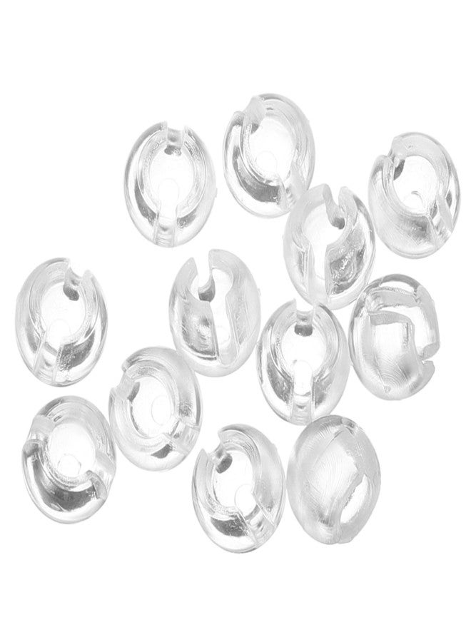 TOPPERFUN 12Pcs Blind Bead Chain Stoppers, Curtain Bead Chain Fixers, Blind Accessories Bead Chain Crimpers for 4mm/0.15inch Curtain Beads - Image 1